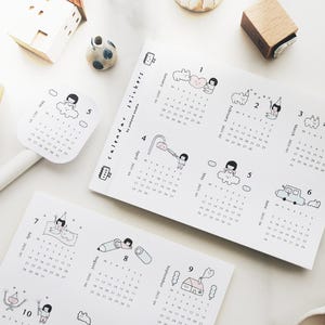 Adesivos de calendário 2025
