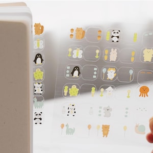 Dieren: transparante indexstickers