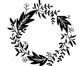 Download Floral Border SVG Monogram Frame SVG Floral Frame Cut File ...