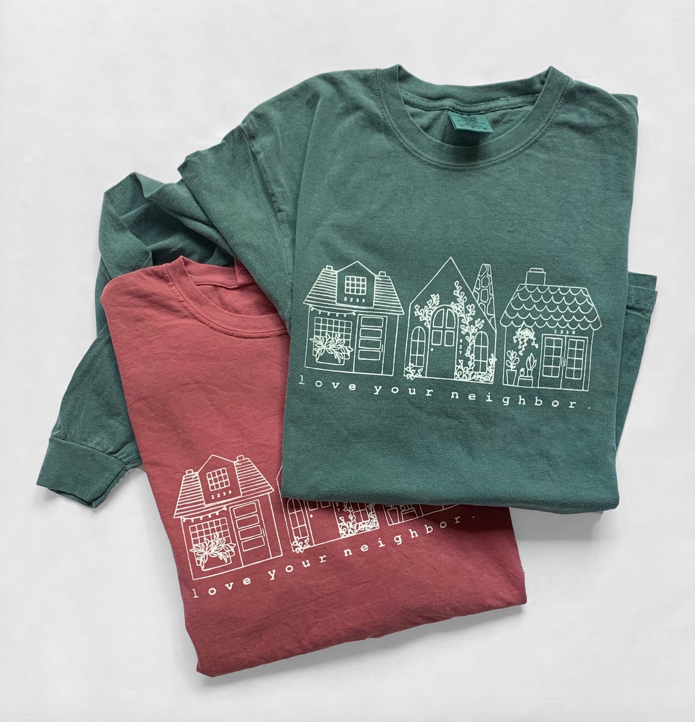 Love Your Neighbor Graphic T-shirt Hand 