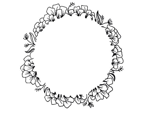 Download Floral Border SVG, Monogram Frame SVG, Floral Frame Cut File, Floral Monogram File, Monogram SVG ...