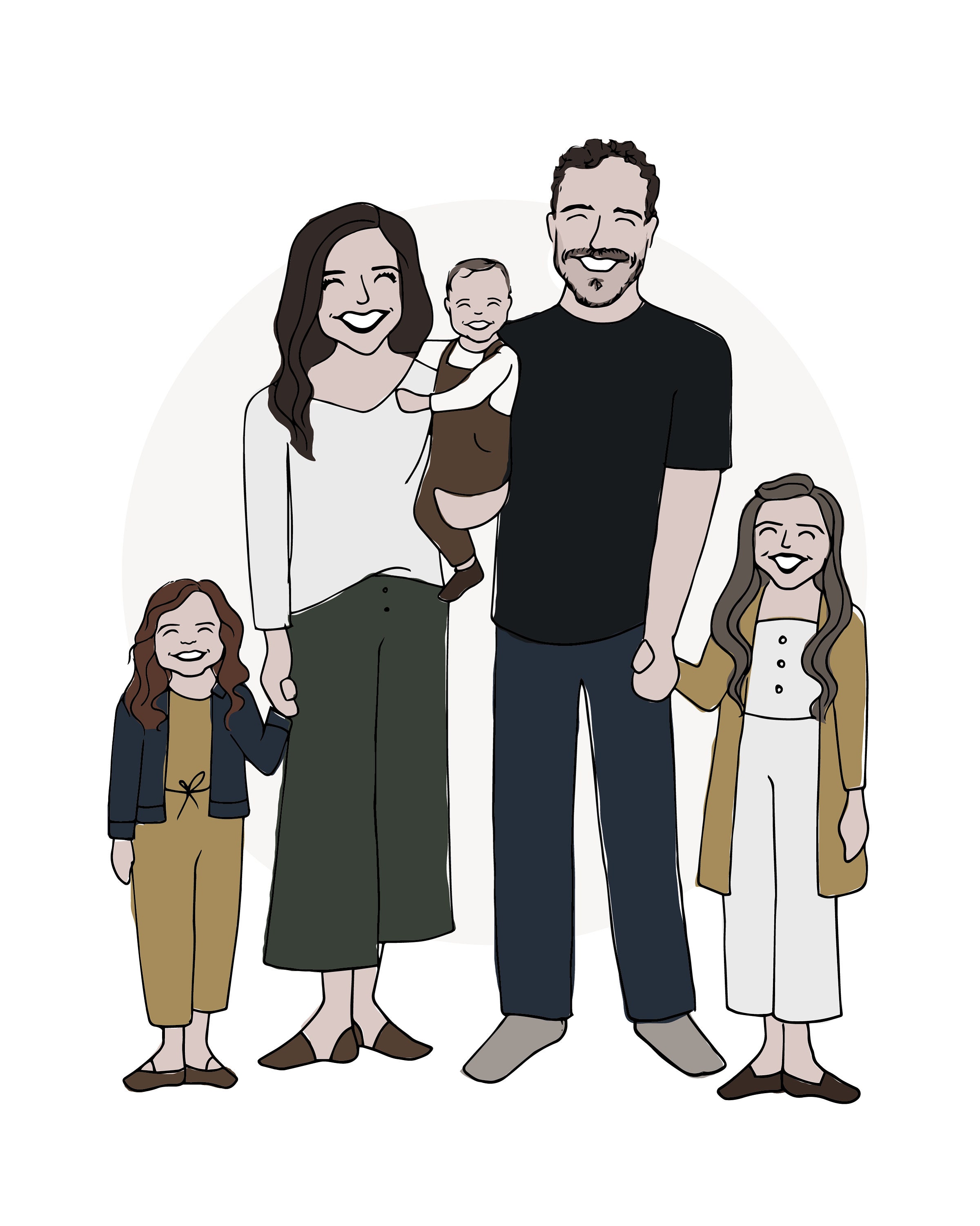 Cartoon Family Portrait - Etsy Cartoon Family Portrait - Etsy