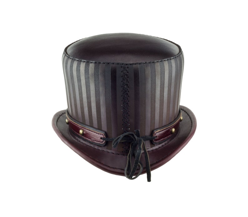 leather stovepipe hat