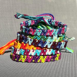Zig Zag Friendship Bracelets