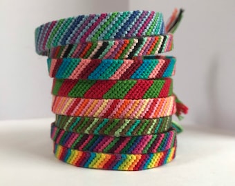 Candy Stripe Friendship Bracelets
