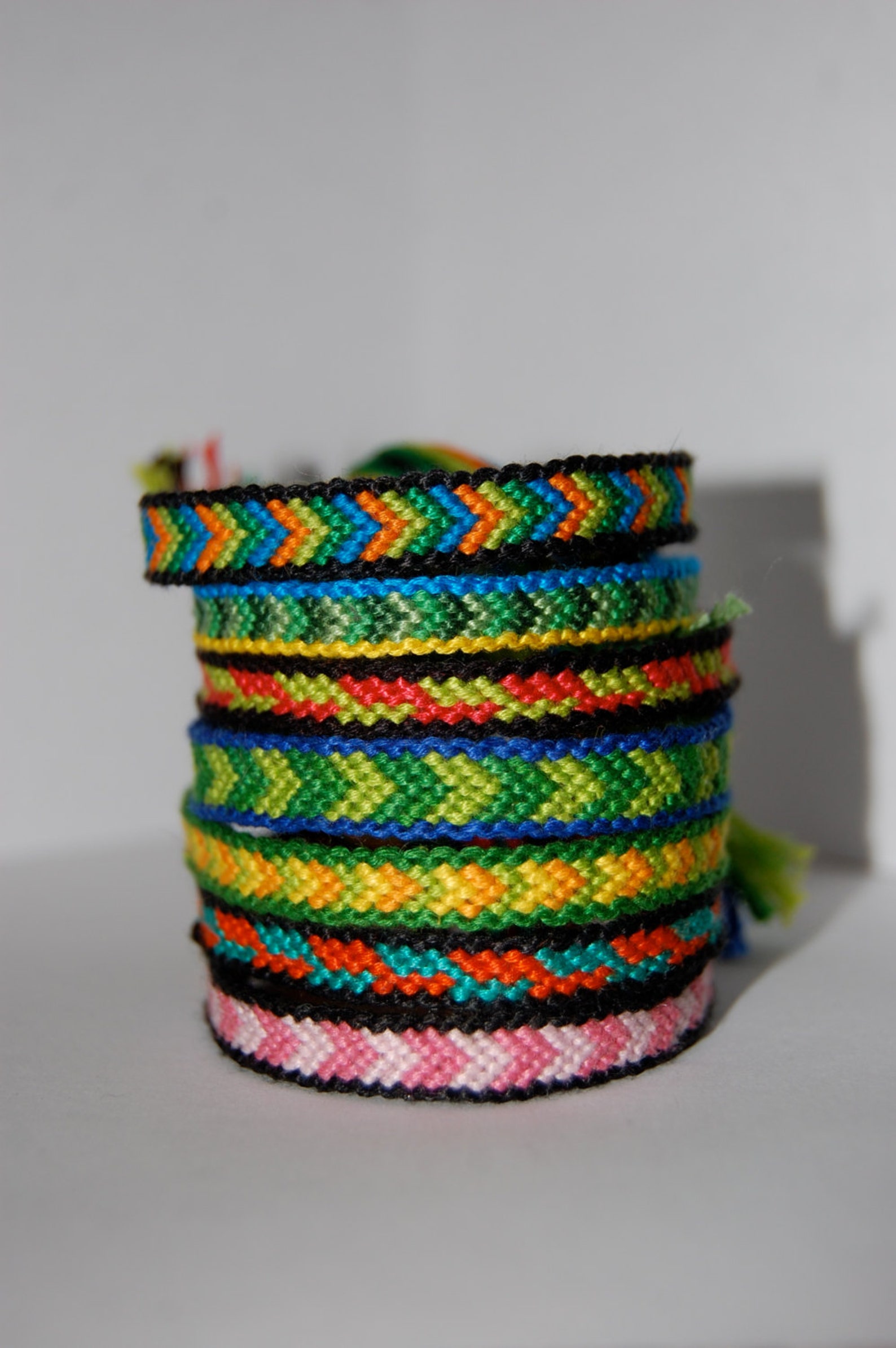 Bordered Chevron Friendship Bracelet Etsy