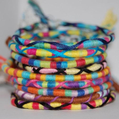 Handwoven Friendship Bracelet Thin Aztec - Etsy