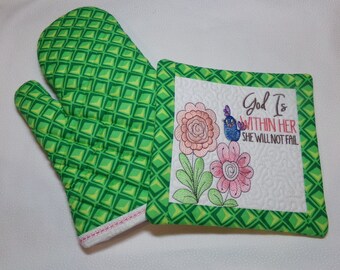 Potholder and Mitt Set