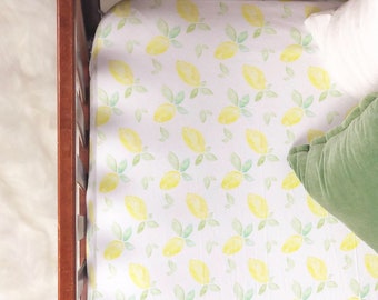 lemon baby bedding