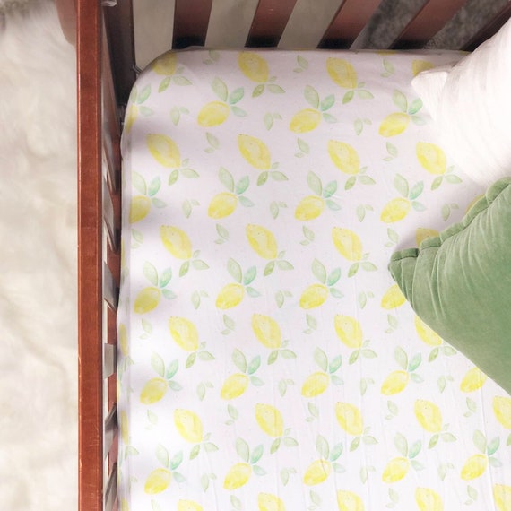lemon crib sheet