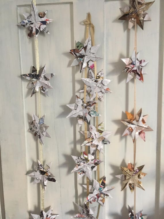 recycled paper garland