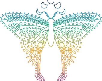 Doorzichtige vlindersticker