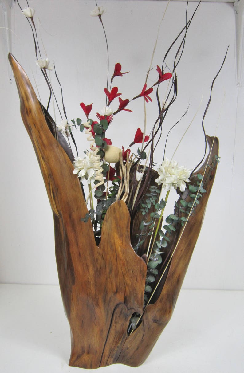 Sculpted tree root flower vase created from Reclaimed Etsy