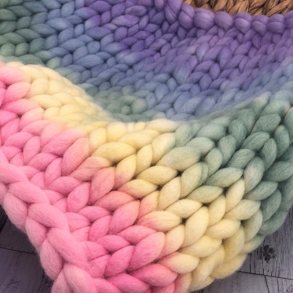 Chunky Knit Blanket Etsy Australia