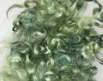 Mixed green  English Leicester curls 20grams