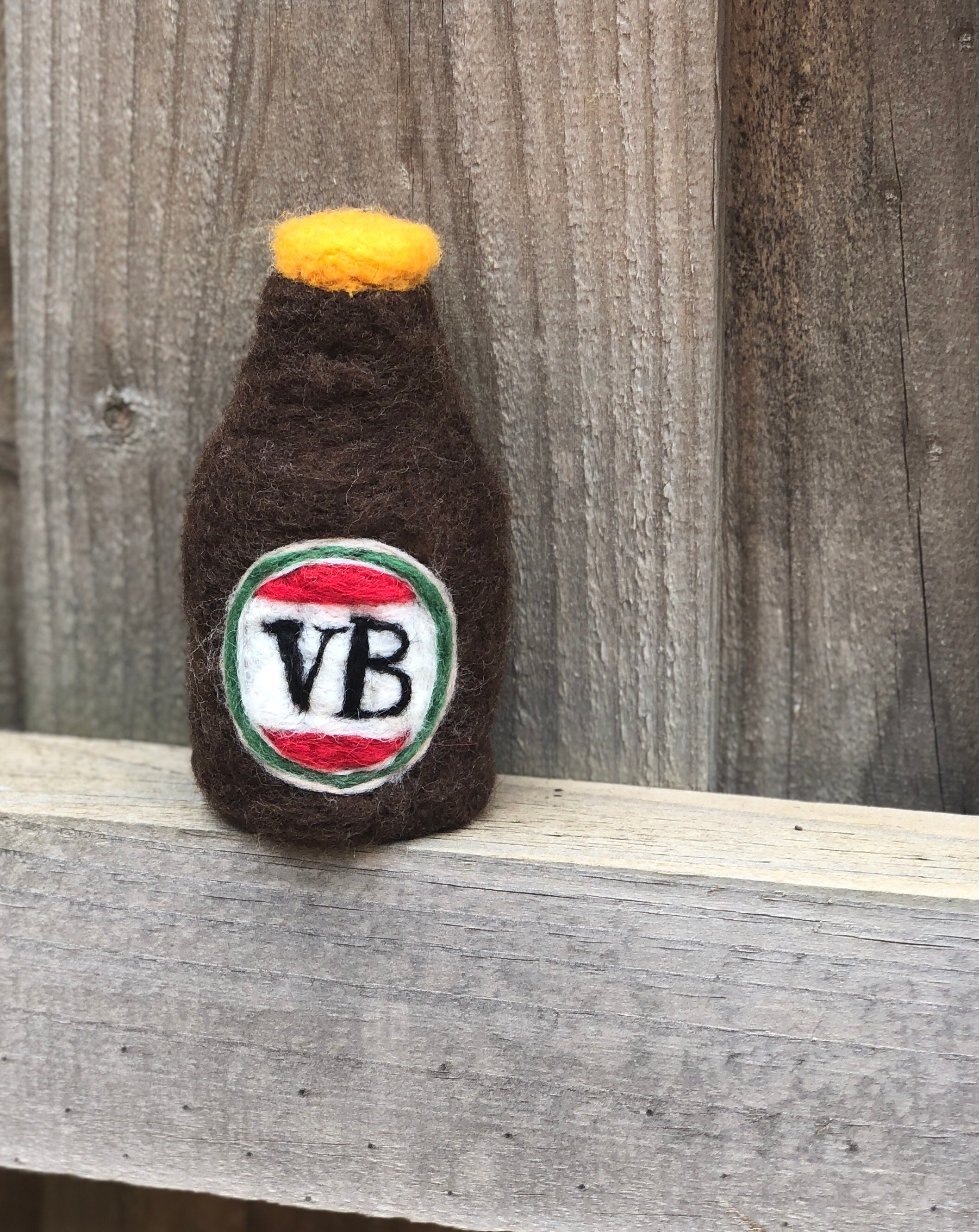Needle Felted Photo Prop VB Beer Stubbie Etsy