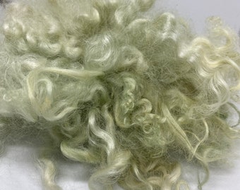 Soft sea green  English Leicester curls 20grams