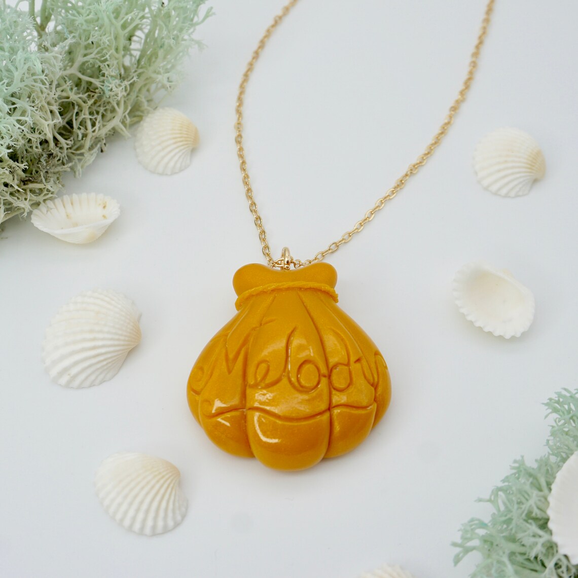 Melody's Shell Necklace Inspired by The Little Mermaid Etsy