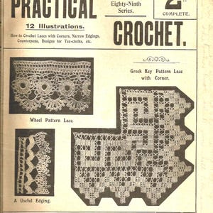 Vintage Weldon's Practical Crochet No. 250, Vol. 21   c. 1905