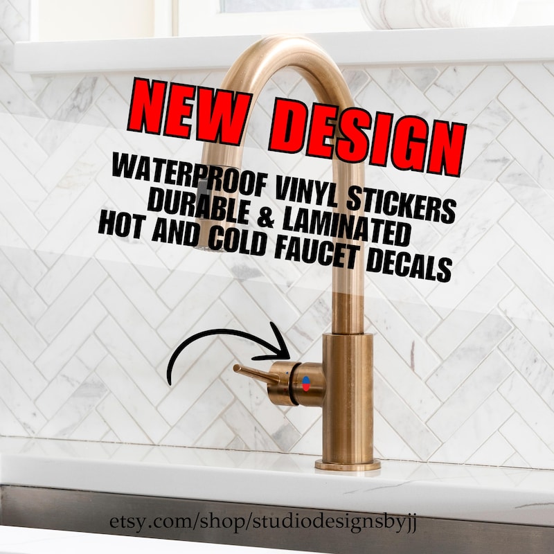 Blue Red Faucet - Etsy