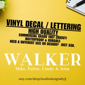 Custom giant family vinyl wall art giant family name large last name vinyl large vinyl decal large last name wall art custom vinyl lettering