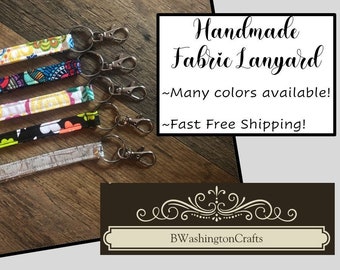 Handmade Fabric Lanyard