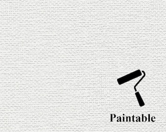 Embossed Thick Linen Texture Paintable Wallpaper, Faux Coarse Woven Cloth, Modern Minimalist Canvas, Masculine Office - 12x9&quot; Sample A-23