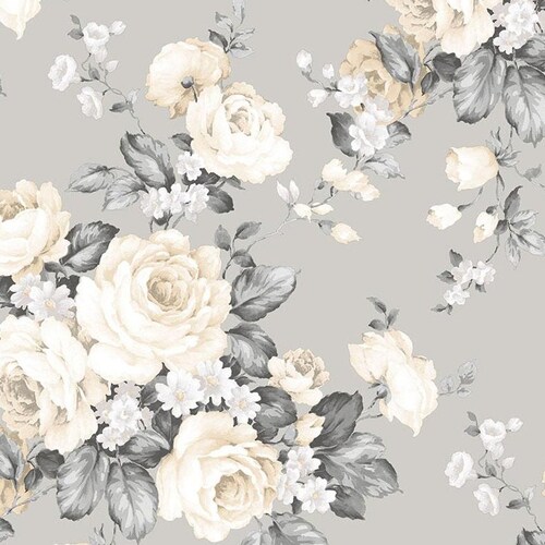 1960s Vintage Wallpaper by the Yard Retro Floral Wallpaper Etsy