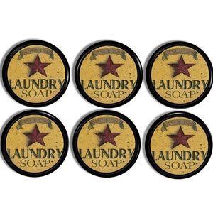 Rustic Laundry Room Cupboard Knobs, Primitive Cabinet Drawer Pulls, Amish Barn Star Vintage Soap Ad, Antique Farmhouse Decor 119C17 R3 x. image 2