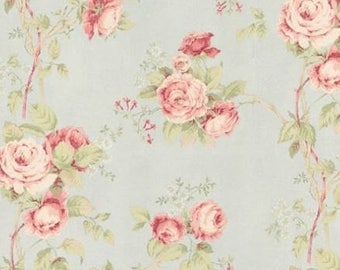 Light Pink Vintage Floral Wallpaper
