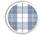 Tartan Plaid Furniture Knob - Modern Country Farmhouse Kitchen Cabinet Drawer Pull, Shabby Chic Cottage Bathroom, Baby Nursery Decor 115E28