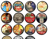 Farmhouse Style Kitchen Cabinet Knobs - Vintage Food Beverage Advertisements, Country Cottage - Cabinet Hardware, Drawer Pulls 317B12