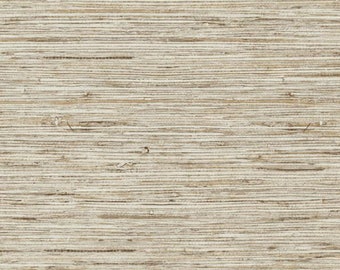 Rustic Faux Grasscloth Texture Wallpaper – Modern Metallic Sea Grass, Neutral Farmhouse Entryway, Peel Stick Removable- 12"x9" Sample A-10