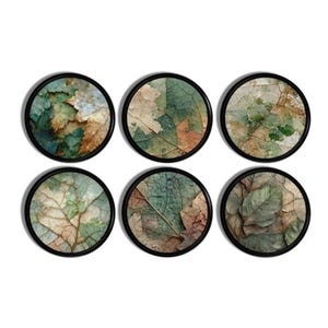 Botanical Leaf Cabinet Knobs • Rustic Nature Drawer Pulls • Organic Texture Look Hardware • Earthy Patina Decor Handles • 4 or 6 • 526A1 .