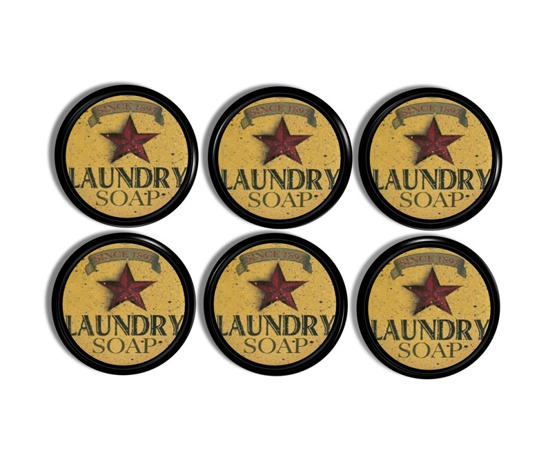 Rustic Laundry Room Cupboard Knobs, Primitive Cabinet Drawer Pulls, Amish Barn Star Vintage Soap Ad, Antique Farmhouse Decor 119C17 R3 x. image 2