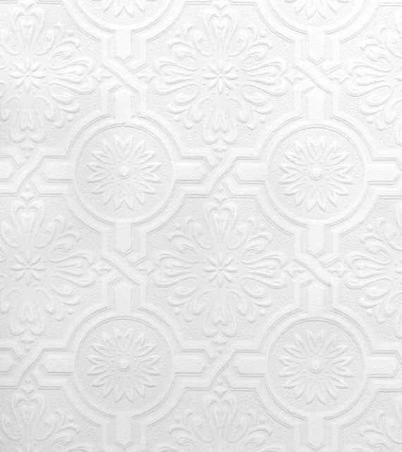 Paintable Wallpaper Raised Texture Ornate Nazareth Floral - Etsy