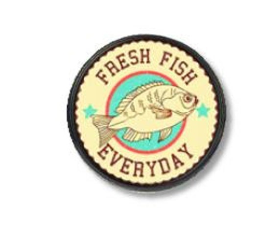 Fresh Fish Kitchen Cabinet Door Knob Gourmet Food Seafood Etsy