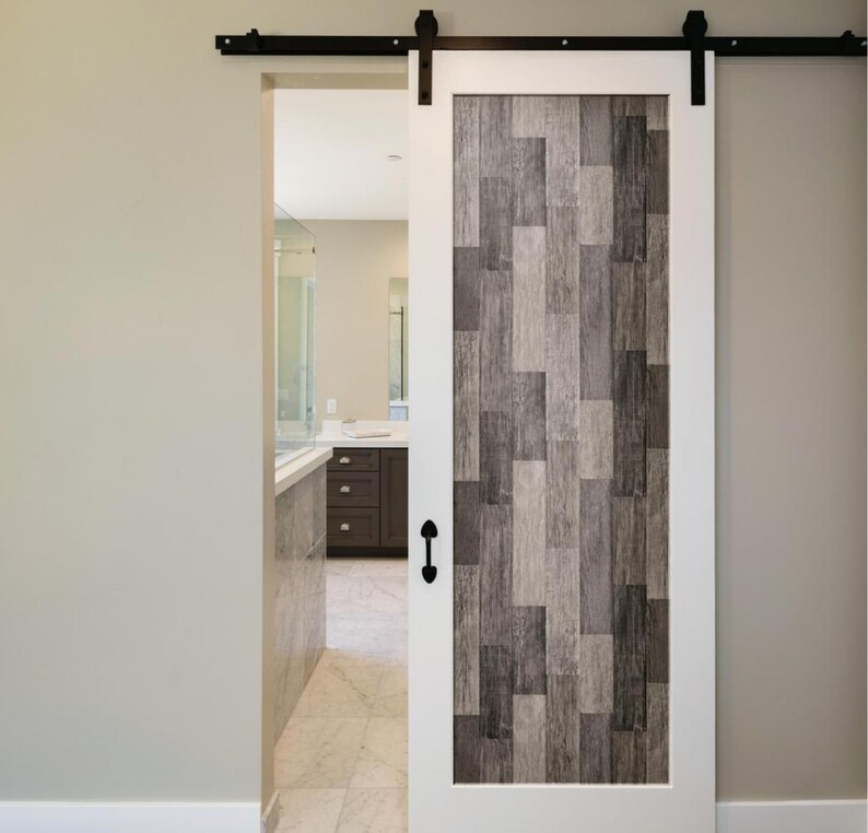 Dark Charcoal Shiplap Wallpaper Modern Industrial Plank Peel Etsy