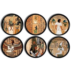 Decorative Ancient Egyptian Theme Cabinet Drawer Pulls, Vintage Hieroglyphics Symbol Art Décor Knob, Furniture Door Handle Hardware 816E1 .