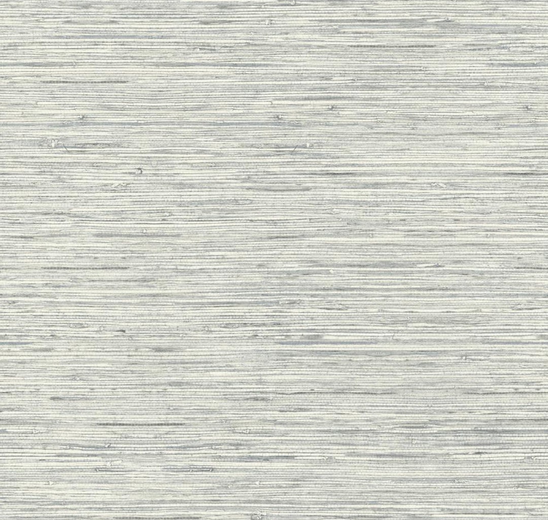 Trendy Blue Gray Grasscloth Wallpaper Faux Woven Texture Peel Stick