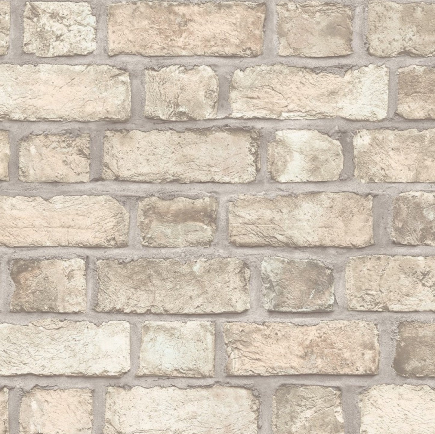 Beige Exposed Brick Wallpaper Vintage French Country Etsy Canada
