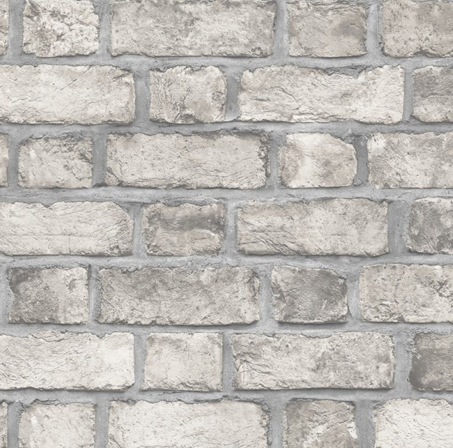 Whitewashed Weathered Brick Wallpaper Rustic Exposed - Etsy Canada