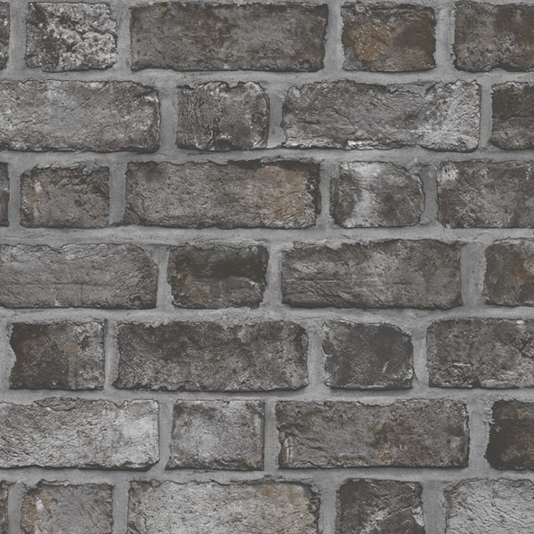 Grey Brick Wallpaper Etsy