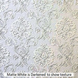 Paintable Damask Wallpaper, Regal Medallion Texture, Chic Country French Damascene, Early American Victorian - By The Yard F497-32808so