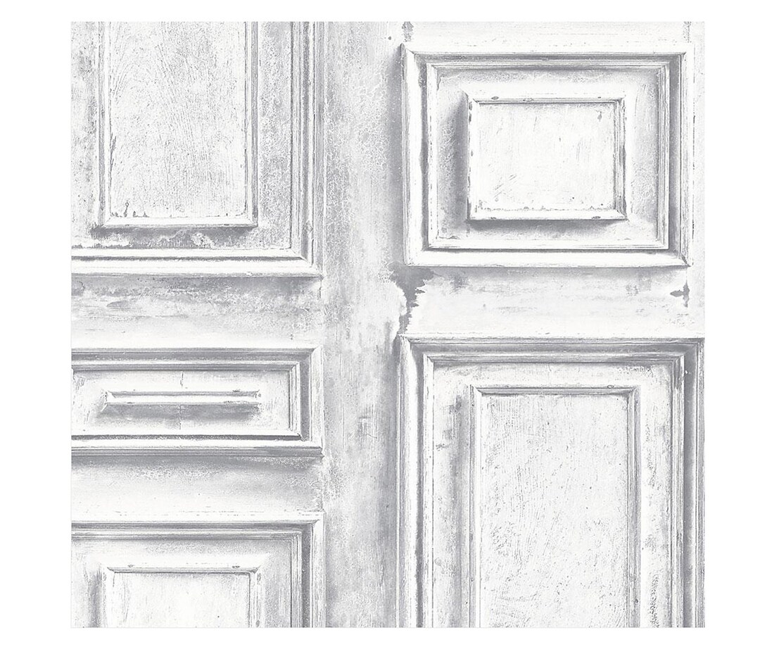 Wood Panel Look Wallpaper, Antique Victorian Wainscoting, Old