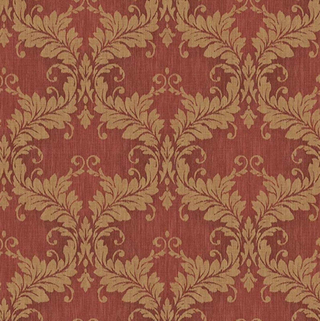 Red And Gold Victorian Wallpaper