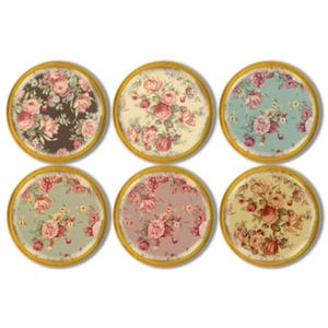 Shabby Cottage Floral Cabinet Knobs - Vintage Victorian Dresser Drawer Pull, Old Antique Chic Farmhouse, Romantic French Country 815V9 #1 .