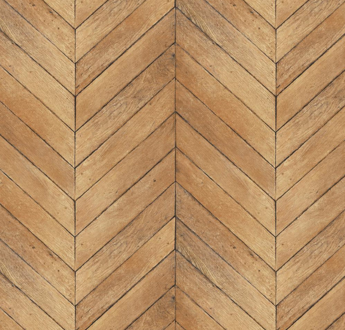 Chevron Rustic Wood Plank Parisian Gray Brown Mid Century Modern Boho