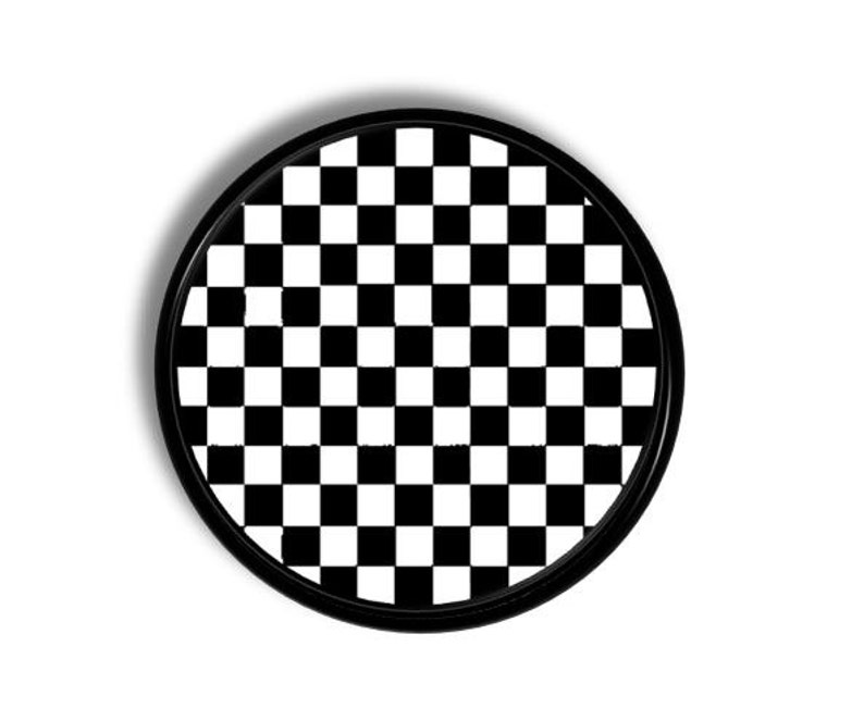 Black White Checkered Boys Dresser Knobs Mens Decor Car Etsy