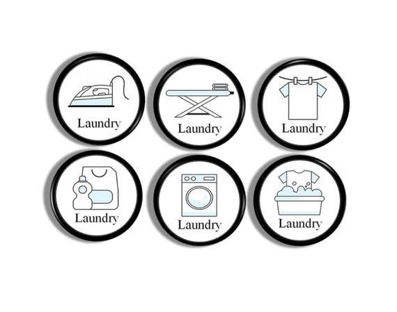 Laundry Room Cabinet Knobs Wash Day Utility Closet Unique Cupboard Drawer Pulls Ironing Board Clothes Farmhouse Home Decor 816q38